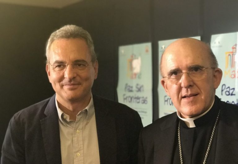 Carlos Osoro, con el presidente de Sant Egidio