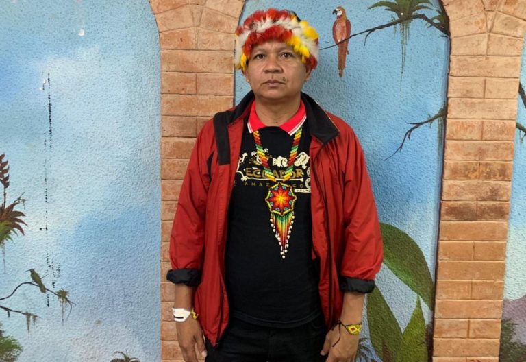 José Gregorio Díaz Mirabal, coordinador de las Organizaciones Indígenas de la Cuenca Amazónica