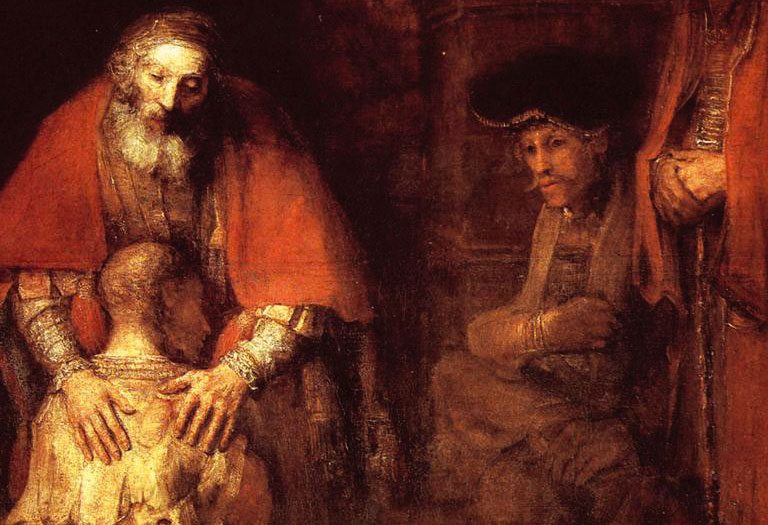 Detalle de 'El regreso del hijo pródigo', de Rembrandt