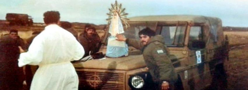 La imagen de la Virgen de Luján, que estuvo en Malvinas durante la guerra, regresa a la Argentina