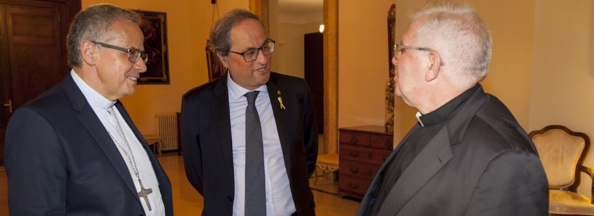El arzobispo de Tarragona recibe a Quim Torra por la festividad de Santa Tecla