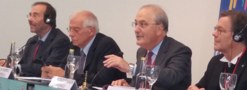 jospep borrell durante el encuentro paz san egidio madrid septiembre 2019