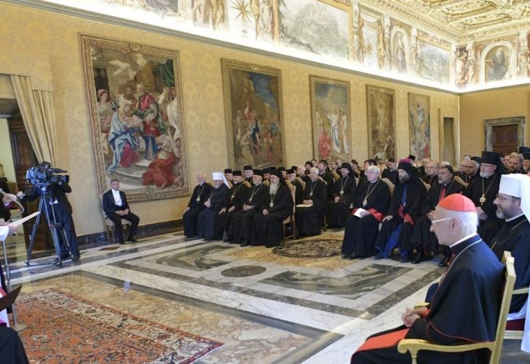 francisco-con-obispos-catolicos-orientales-europa audiencia 14 septiembre 2019