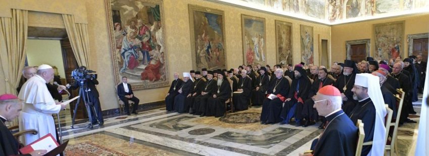 francisco-con-obispos-catolicos-orientales-europa audiencia 14 septiembre 2019
