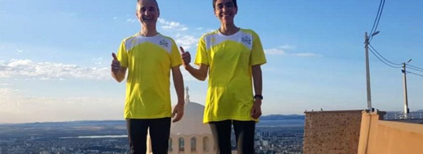 Jean-Paul Vesco, un obispo francés disputando la media maratón por el diálogo entre las