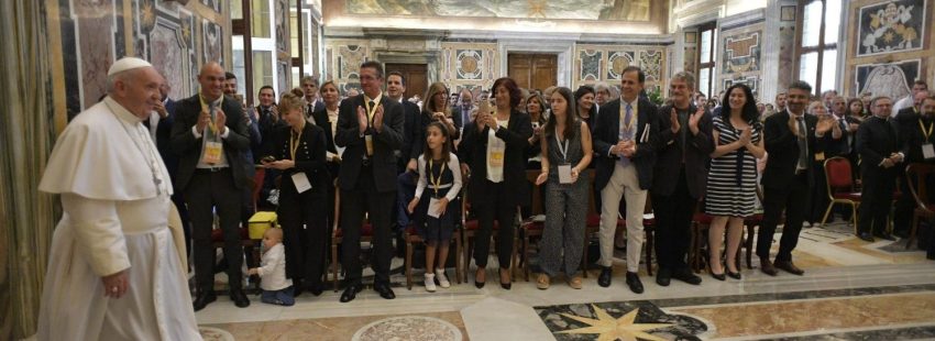 El Papa con asociaciones de Nueva Evangelización