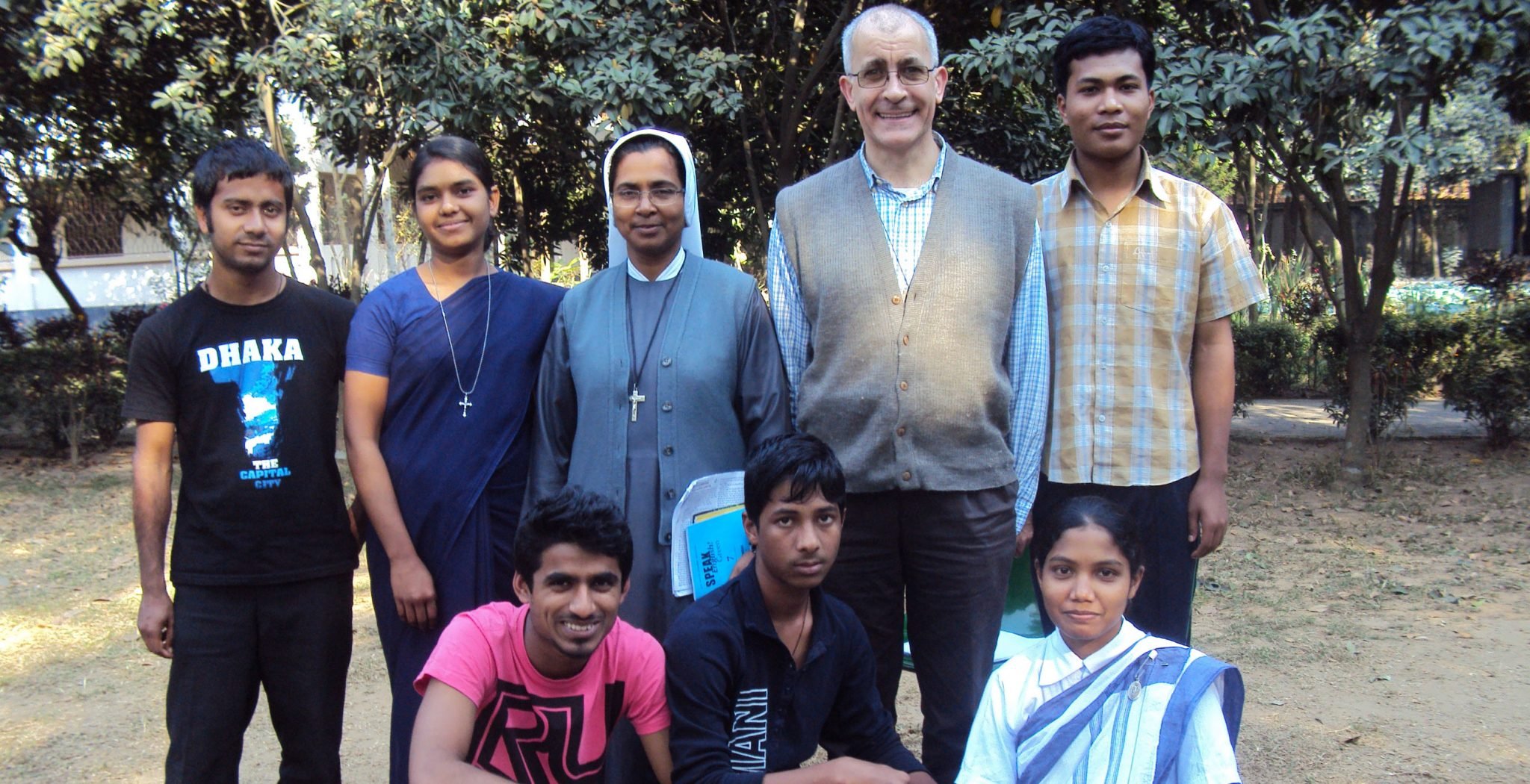El hermano marista Martí Enrich Figueras, en Bangladesh