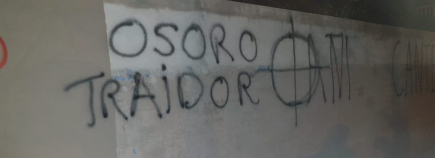 Nunciatura, La Almudena y varias iglesias de Madrid amanecen con pintadas contra la exhumación de