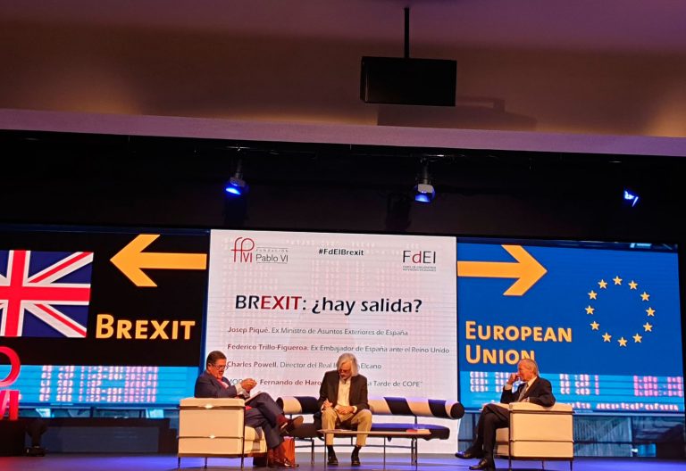 Josep Piqué y Federico Trillo en la Fundación Pablo VI