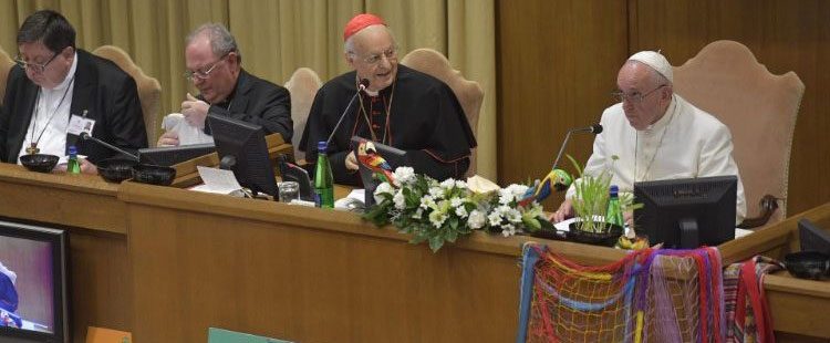 El papa Francisco en el Sínodo para la Amazonía