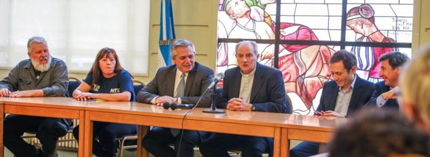 La pastoral social de Argentina recibe al presidente electo, Alberto Fernández