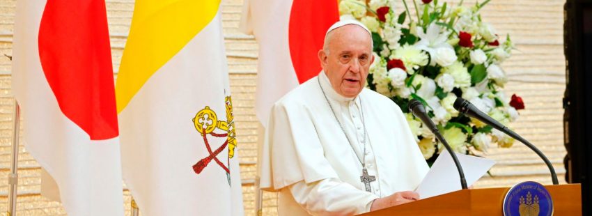 El papa Francisco, en su discurso a las autoridades de Japón