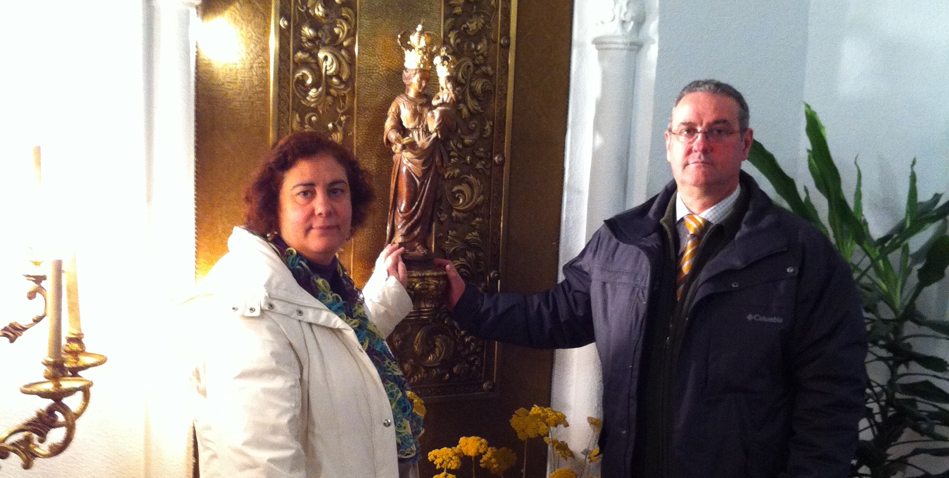 el diacono permanente de albacete javier sanchez con su esposa maria gloria muñoz