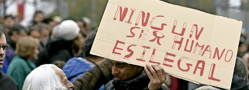 Manifestación a favor de menores migrantes -MENA- en Madrid