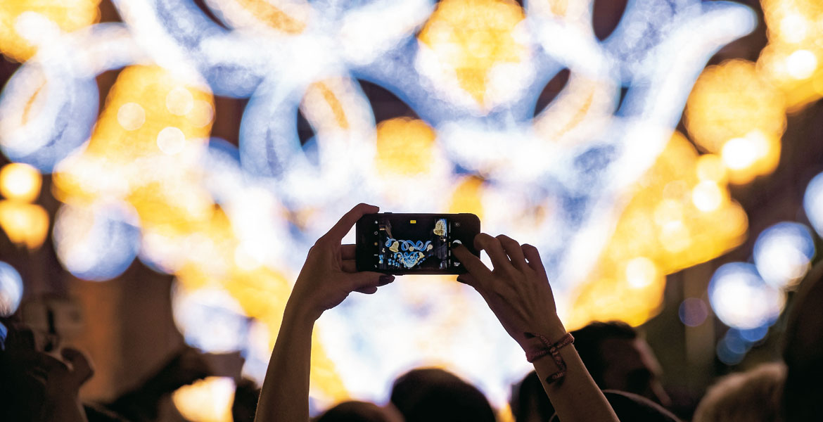 telefono-movil-luces-navidad