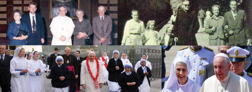 Juan Pablo I, Juan Pablo II, Benedicto XVI, Francisco, mujeres