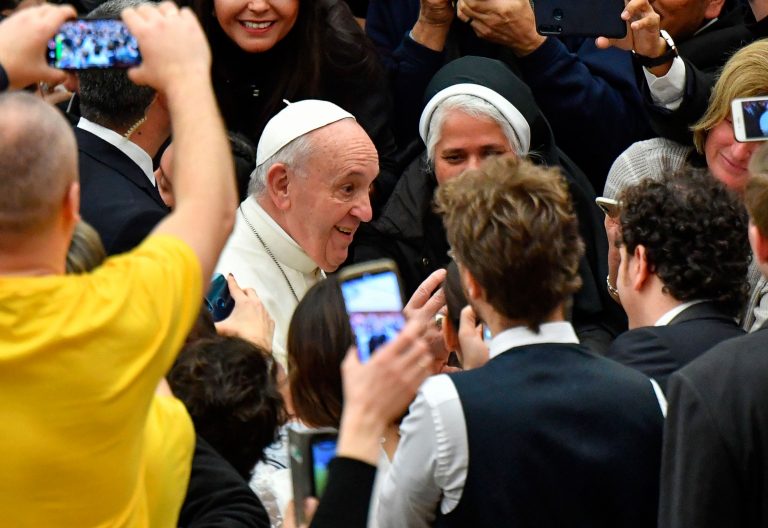 El papa Francisco, en la audiencia general