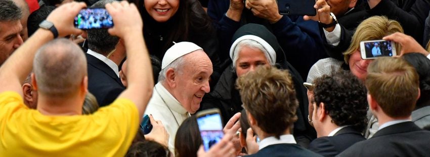 El papa Francisco, en la audiencia general
