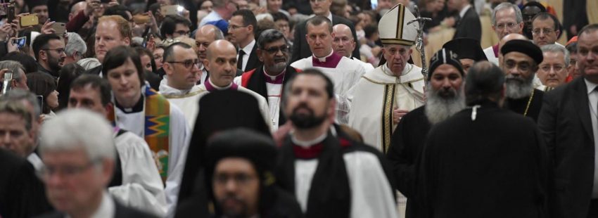 El papa Francisco, en la celebración de la Semana de Oración por la Unidad de los Cristianos