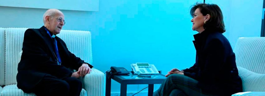 El cardenal Blázquez se reúne con Carmen Calvo en Moncloa