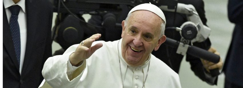 Francisco en el aula Pablo VI