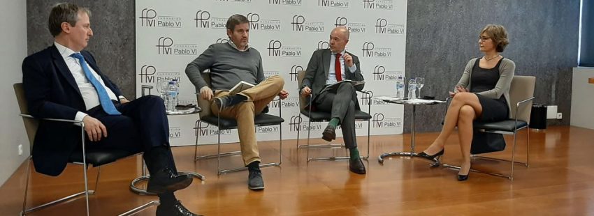 Isabel García Tejerina, ex ministra de Agricultura, en la Fundación Pablo VI