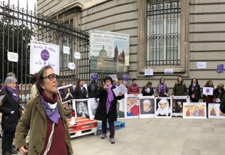 Pepa Torres, en un momento de la concentración