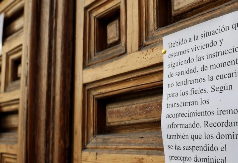 Mapa del estado de alarma por el coronavirus: 59 de las 70 diócesis españolas suspenden las misas