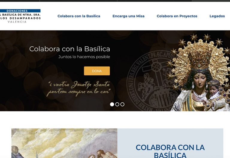 Misas online por encargo en la Basílica de la Virgen de los Desamparados de Valencia ante el