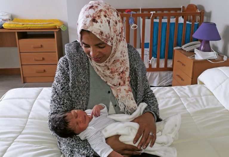 Sabrine, bebé nacido durante el confinamiento en Brgos