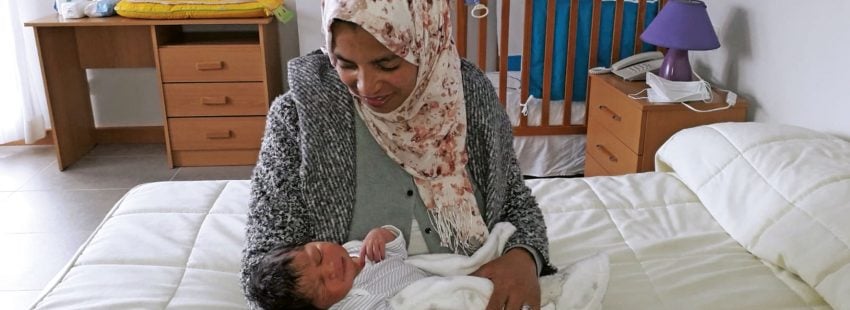 Sabrine, bebé nacido durante el confinamiento en Brgos