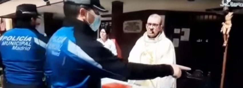 La Policía suspende una misa en Madrid por saltarse las medidas de seguridad del estado de alarma