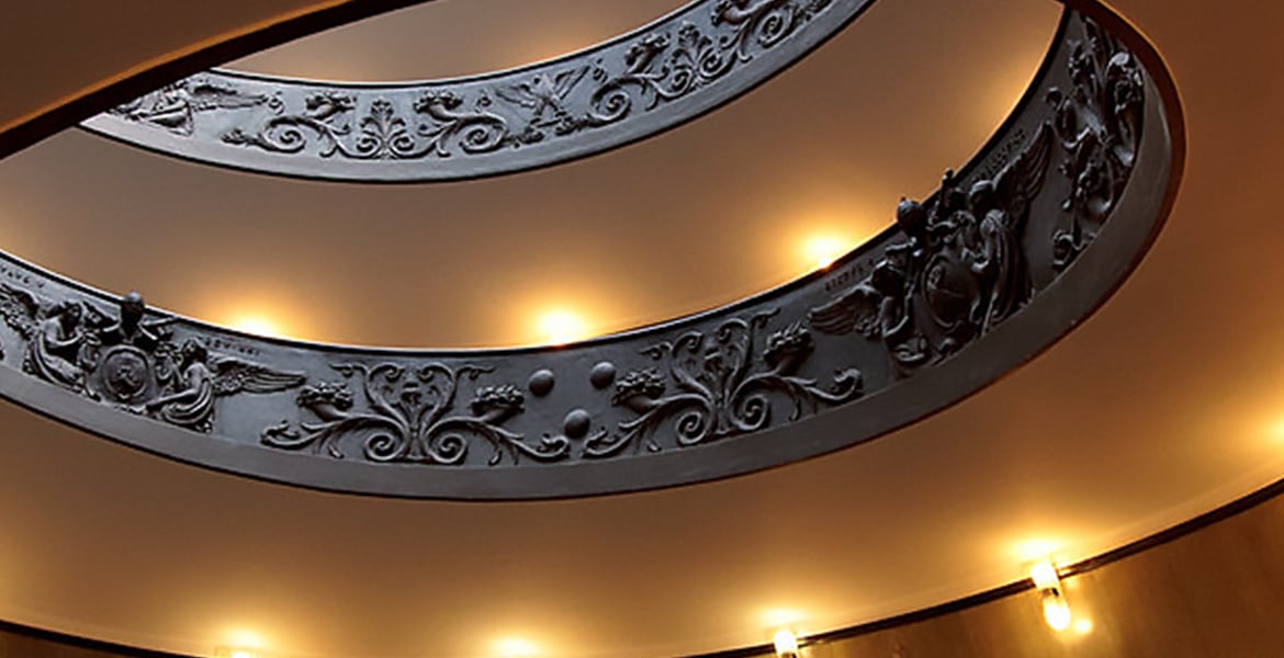 Escalera Museos Vaticanos