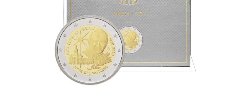 El centenario del nacimiento de Juan Pablo II, en una moneda de 2 euros del Vaticano