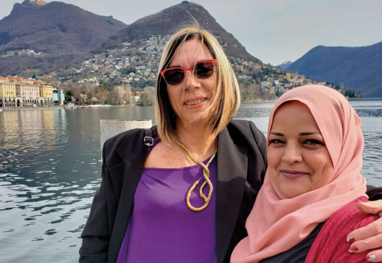 Layla Alshekh con Ora Lafer Mintz, miembros de Parents’ Circle