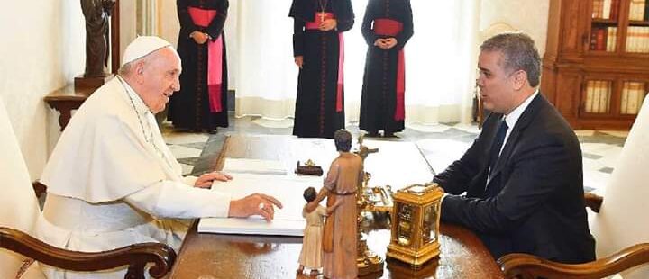 El papa Francisco envía una carta al presidente de Colombia con motivo de la Jornada Mundial del