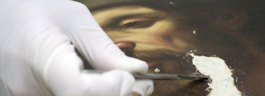 Galería de los Uffizi. Taller de restauración pintura