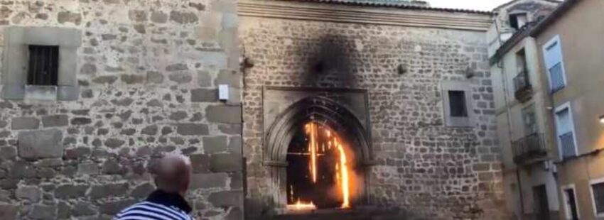 Incendio iglesia Plasencia