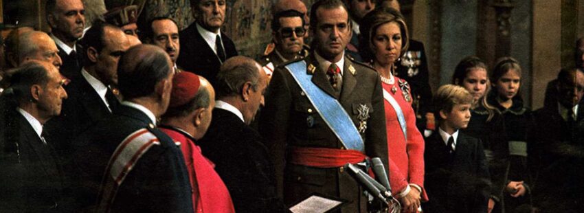 Rey Juan Carlos I y cardenal Tarancón