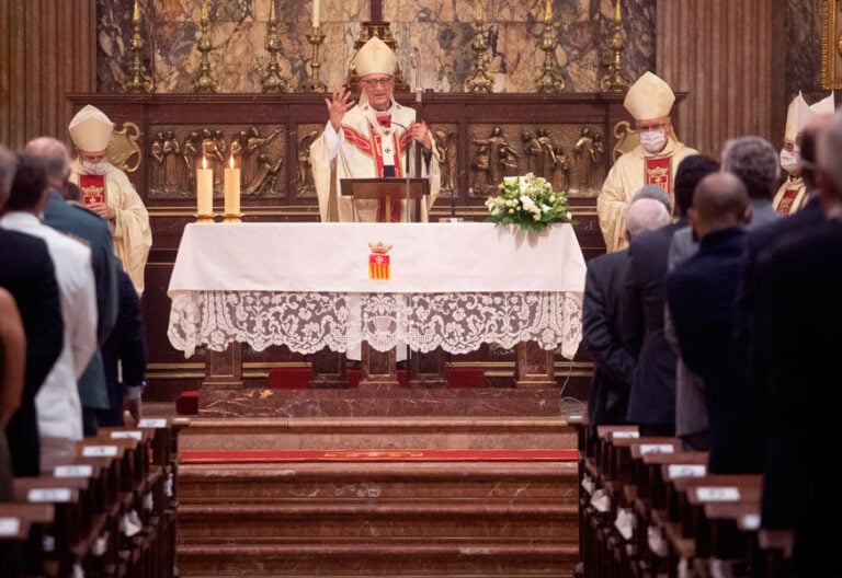 El cardenal Juan José Omella, en la misa de la Mercè