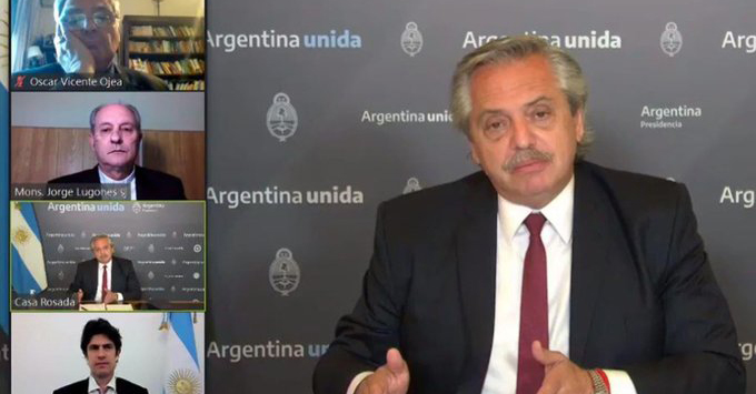 El presidente de Argentina cerró las jornadas virtuales organizadas por la Pastoral Social