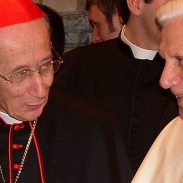 Cardenal Ruini y Benedicto