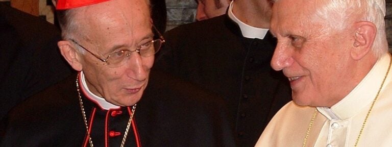 Cardenal Ruini y Benedicto