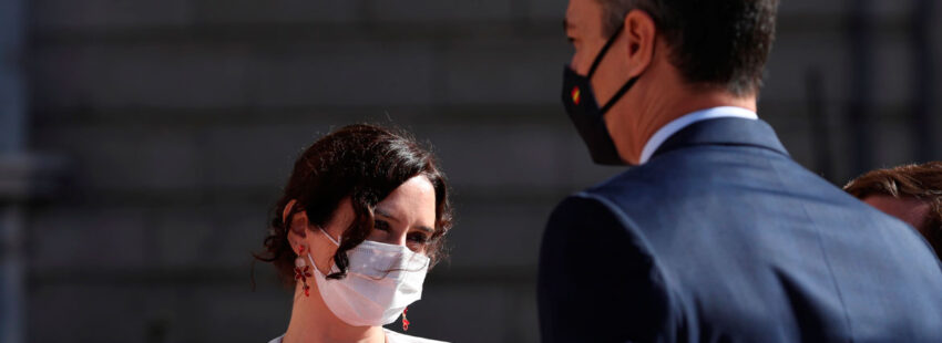 Isabel Díaz Ayuso y Pedro Sánchez en el Día de la Hispanidad