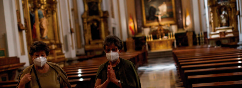 Las iglesias no cerrarán durante el estado de alarma de la segunda oleada del coronavirus