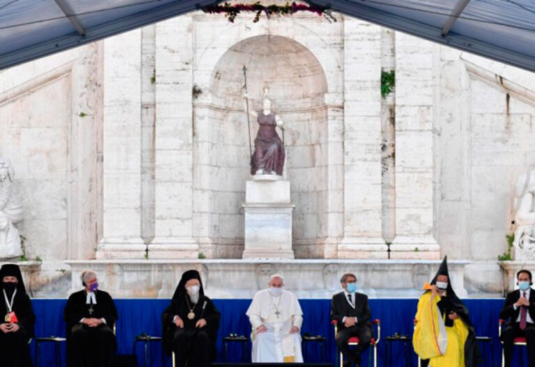 Líderes religiosos en el Encuentro de Oración por la Paz de Sant'Egidio