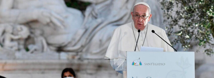 Papa Francisco en el Encuentro de Oración por la Paz de Sant'Egidio