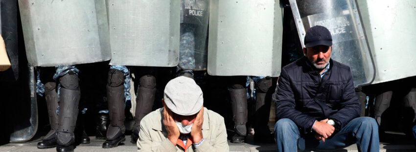 Manifestación en Armenia
