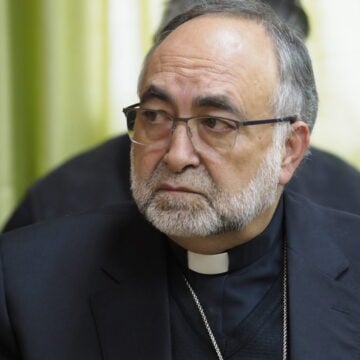 El arzobispo de Oviedo, Jesús Sanz