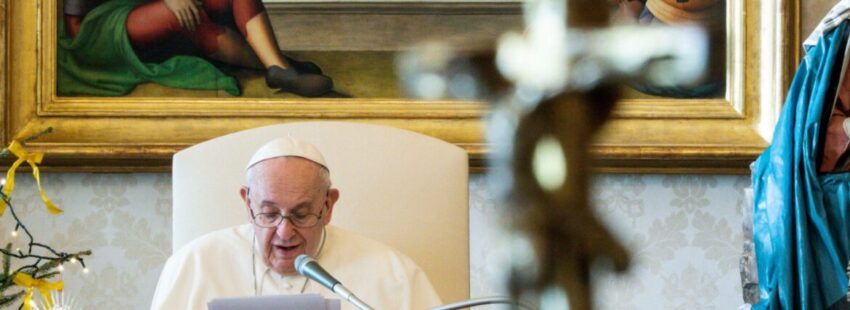 La última audiencia del papa Francisco en 2020: “El mundo se divide en quien da las gracias y